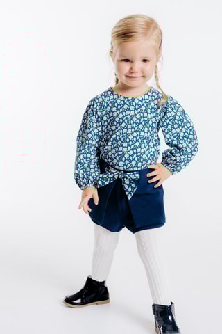 Falda pantalón - Azul marino - Obaïbi