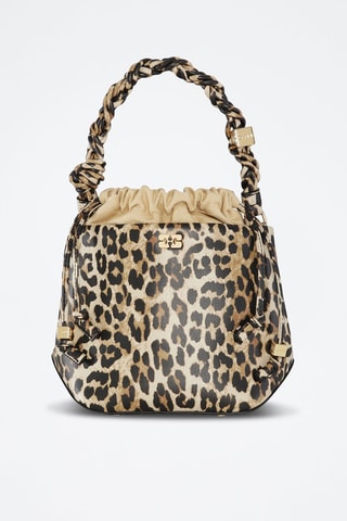 Mala em couro - Castanho e bege