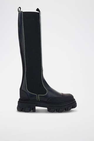 Botas em couro - Preto