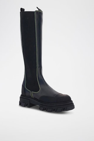 Botas em couro - Preto