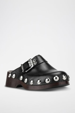 Socas em couro de vitelo - Preto