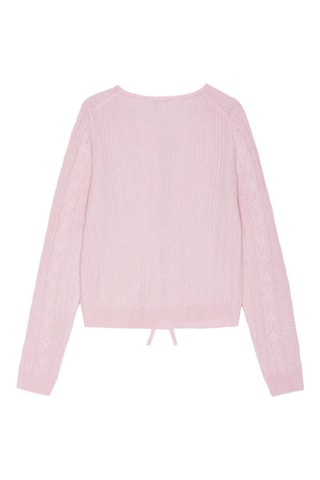 Camisola em lã merino e caxemira - Rosa-claro