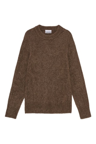 Camisola em alpaca e lã - Castanho-escuro