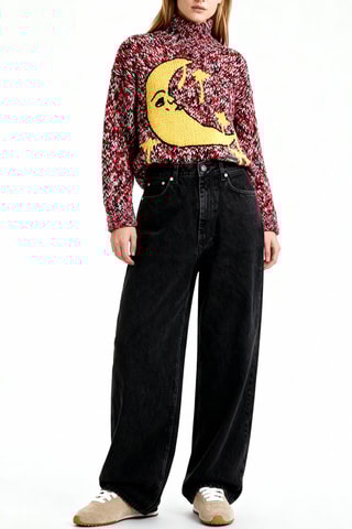 Camisola de lã - Vermelho e amarelo