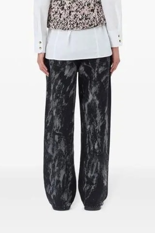 Camisola sem mangas em lã - Rosa-maquilhagem e preto