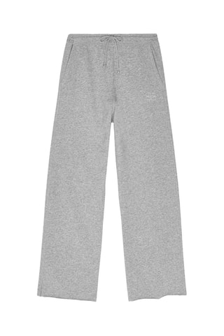 Calças de ganga wed leg em algodão biológico - Cinzento mesclado