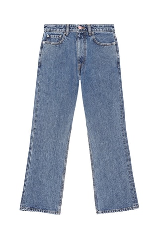 Calças de ganga em algodão biológico - Azul-escuro