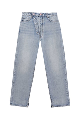 Calças de ganga em algodão biológico - Azul-claro