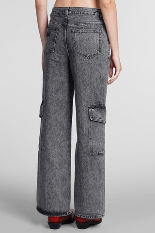 Calças de ganga em algodão biológico - Preto