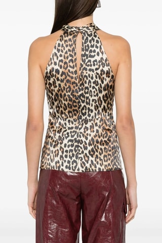 Top - Preto e castanho