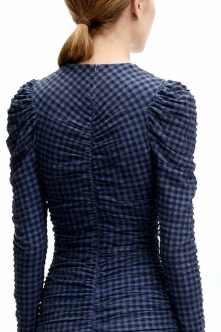 Vestido justo - Azul-cobalto