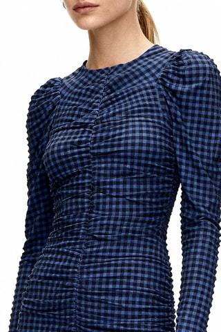 Vestido justo - Azul-cobalto