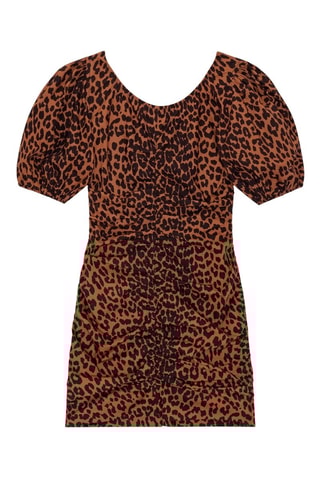 Vestido em algodão biológico - Castanho