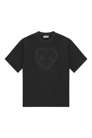 T-shirt em algodão biológico - Cinzento-escuro