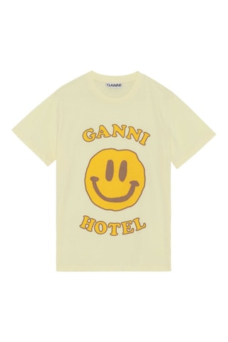 T-shirt em algodão biológico - Bege