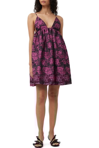 Vestido trapézio sem mangas - Preto