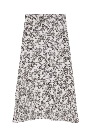 Saia direita - Branco e preto