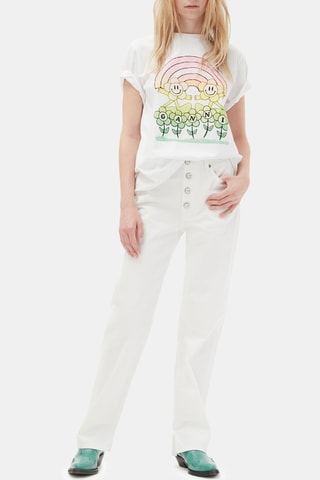 T-shirt em algodão biológico - Branco