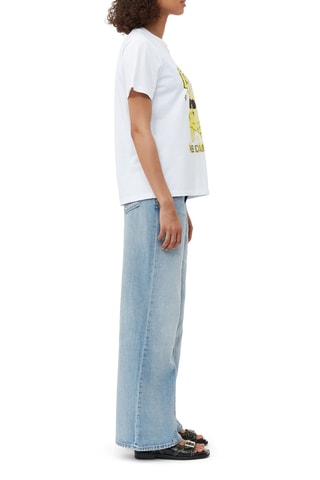 T-shirt em algodão biológico - Branco