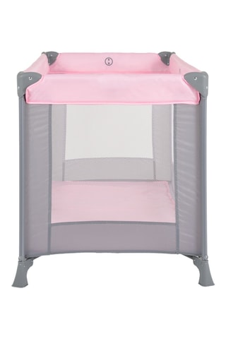 Lit parapluie - Dès la naissance - Jusqu'à 15 kg - Rose et gris