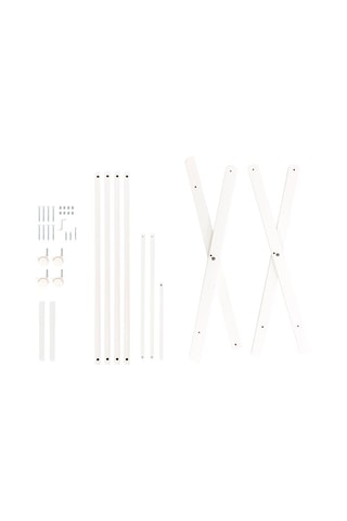 Berceau et linge de lit Très Chic - Dès la naissance - 5 pièces - Blanc