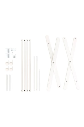 Berceau et linge de lit Très Chic - Dès la naissance - 5 pièces - Blanc