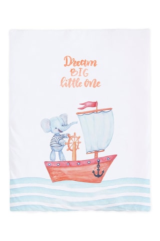 Beukenhouten Aanschuifwieg, Dekbed en Bedomrander Sailor Boat - T/m 9 Maanden - 15 kg - Multicolor