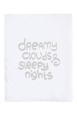Beukenhouten Aanschuifwieg, Dekbed en Bedomrander Dreamy Clouds - T/m 9 Maanden - 15 kg - Multicolor
