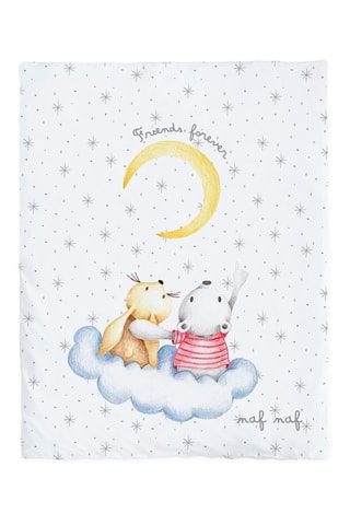 Beukenhouten Aanschuifwieg, Dekbed en Bedomrander Rabbit Moon - T/m 9 Maanden - 15 kg - Multicolor