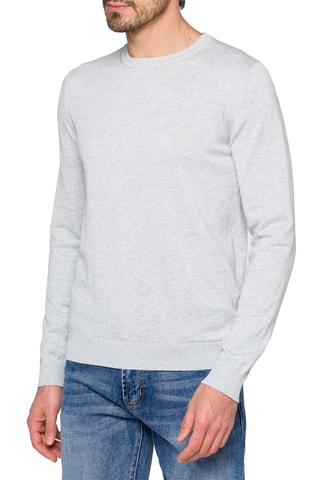 Pull regular Lembar - Gris clair chiné