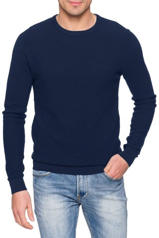 Pull regular Karthala - Bleu marine