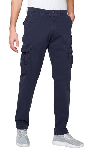 Pantalon cargo slim Jasper - Bleu marine