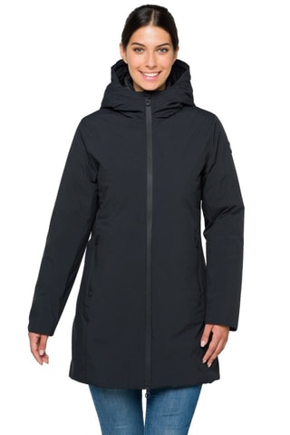 Parka regular à capuche - Noir