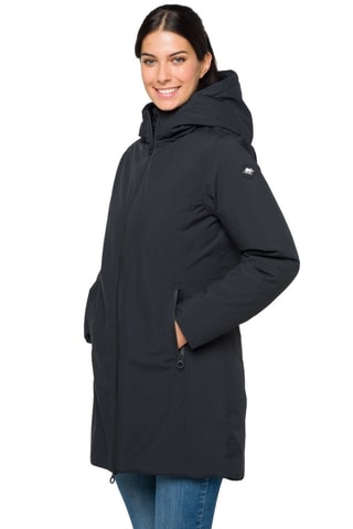 Parka regular à capuche - Noir