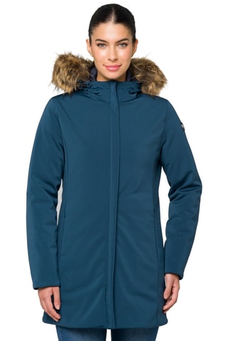 Parka à capuche Dahlia - Bleu pétrole