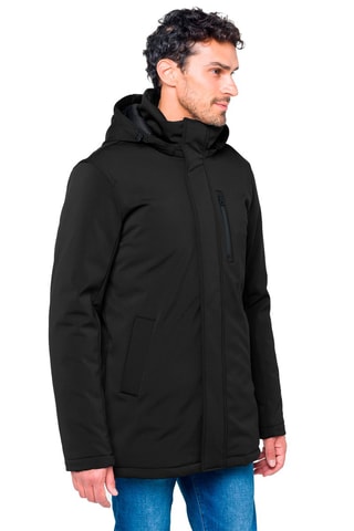 Parka regular à capuche Nusakan - Noir