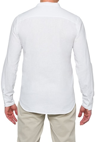 Chemise regular en lin Tongareva - Blanc