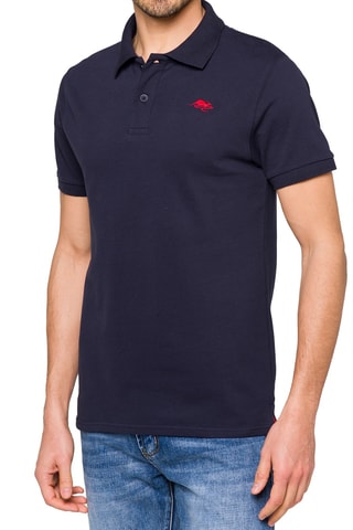 Polo regular Solid Color - Bleu marine