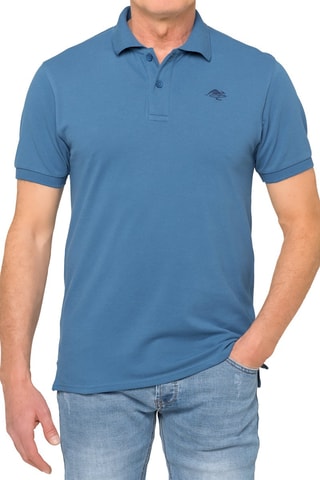Polo regular Solid Color - Bleu