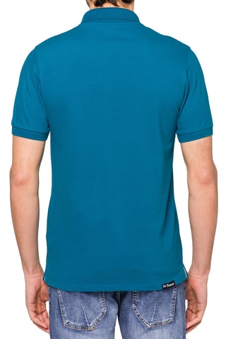 Polo regular Solid Color - Bleu océan