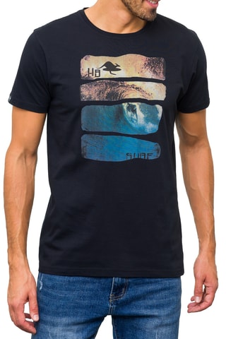 T-shirt Waves - 
Noir