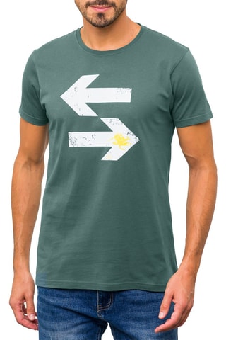 T-shirt Direction Vert et blanc