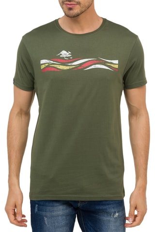 T-shirt regular Twister - Vert