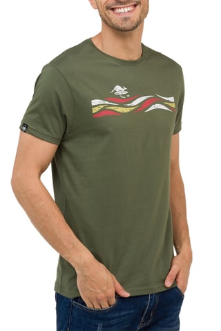 T-shirt regular Twister - Vert