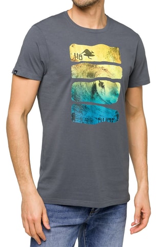 T-shirt Waves - Gris
