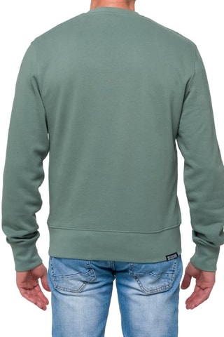 Sweat regular Eagle - Vert et beige