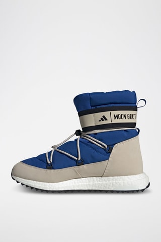 Baskets montantes MOON BOOT Moonboost High - Bleu marine et beige