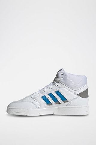 Baskets montantes en cuir Drop Step - Blanc et ciel