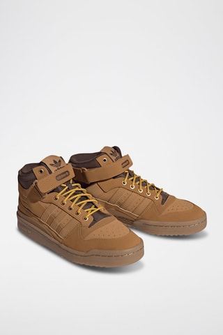 Chaussures montantes de basketball en nubuck Forum - Beige