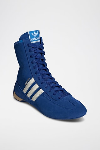 Baskets montantes en nubuck Rasant - Bleu cobalt et blanc